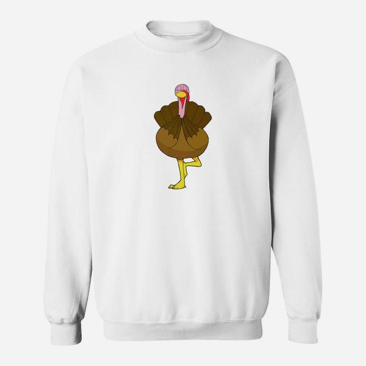 Yoga Turkey Funny Thanksgiving Day Graphic Sweatshirt