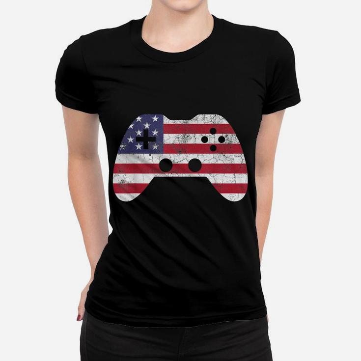 4Th Of July T Shirt Gift Video Game Gamer Kids Boys Men USA Women T-shirt