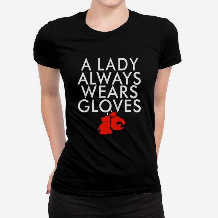 A Lady Always Wears Gloves Boxing Coach Spar T Shirt Women T-shirt