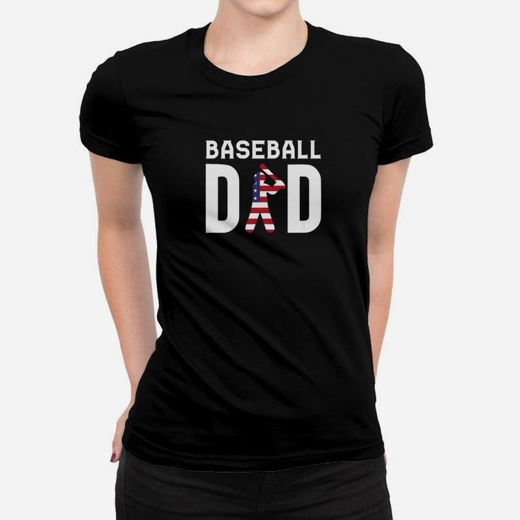 Baseball Dad Proud Baseball Dad Fathers Day Gift Premium Women T-shirt