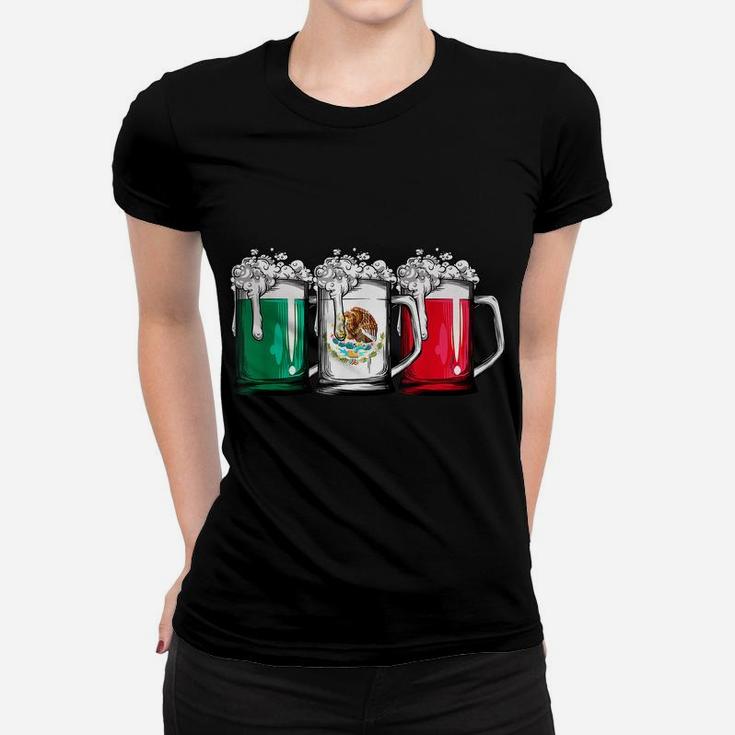 Beer Mexican Flag T Shirt Cinco De Mayo Women Mexico Gifts Women T-shirt