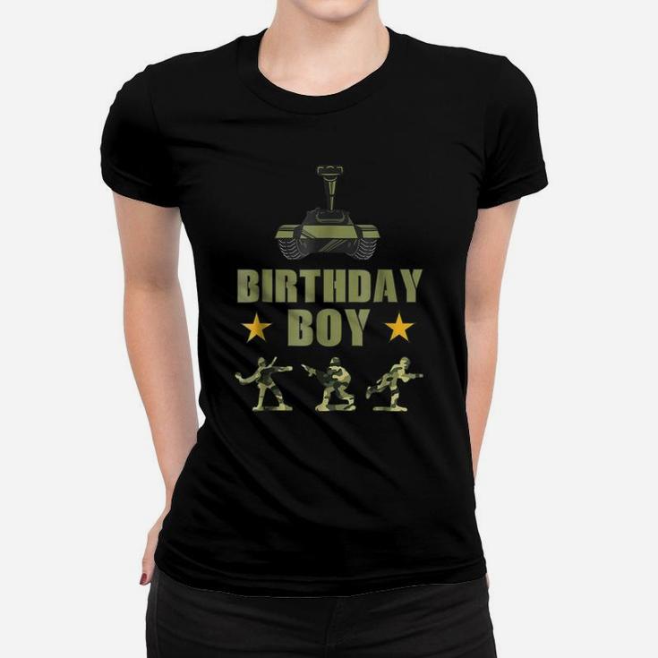 Birthday Army Party Army Decorations Boys Birthday Party Tee Women T-shirt