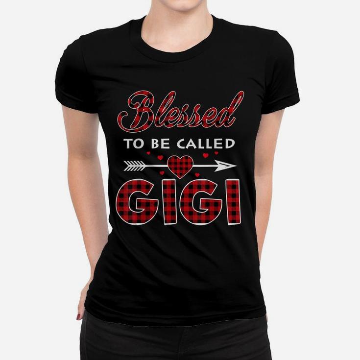 Blessed To Be Called Gigi-Buffalo Plaid Grandma Christmas Women T-shirt