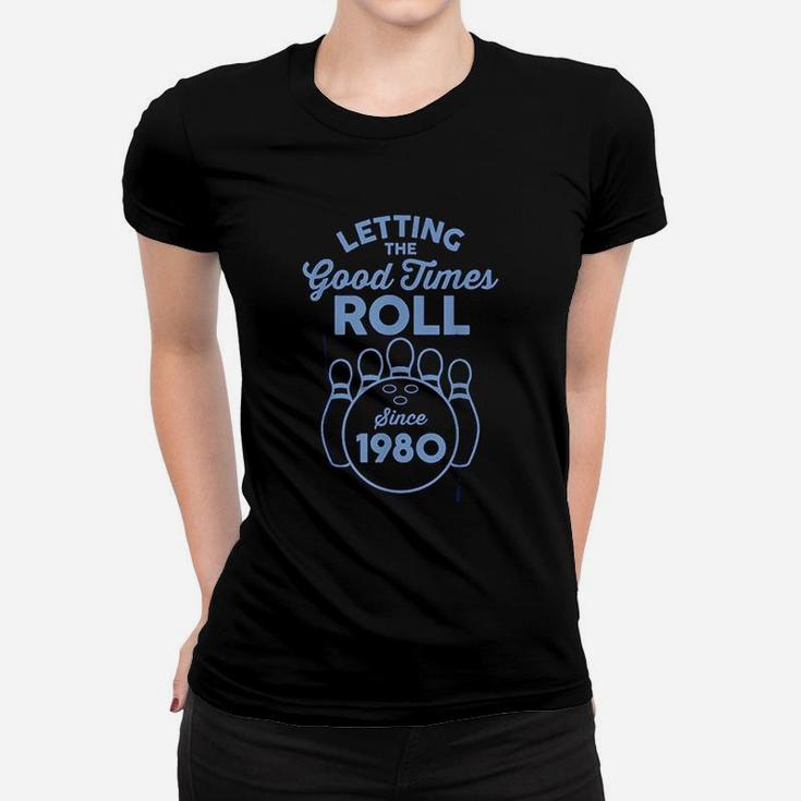Bowling Gift For 41 Year Old 1980 41st Birthday Bowler Women T-shirt