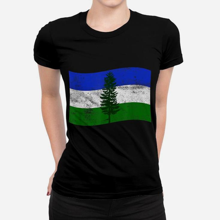 Cascadia Flag Doug Fir Pacific Northwest Pnw Canada Forest Women T-shirt