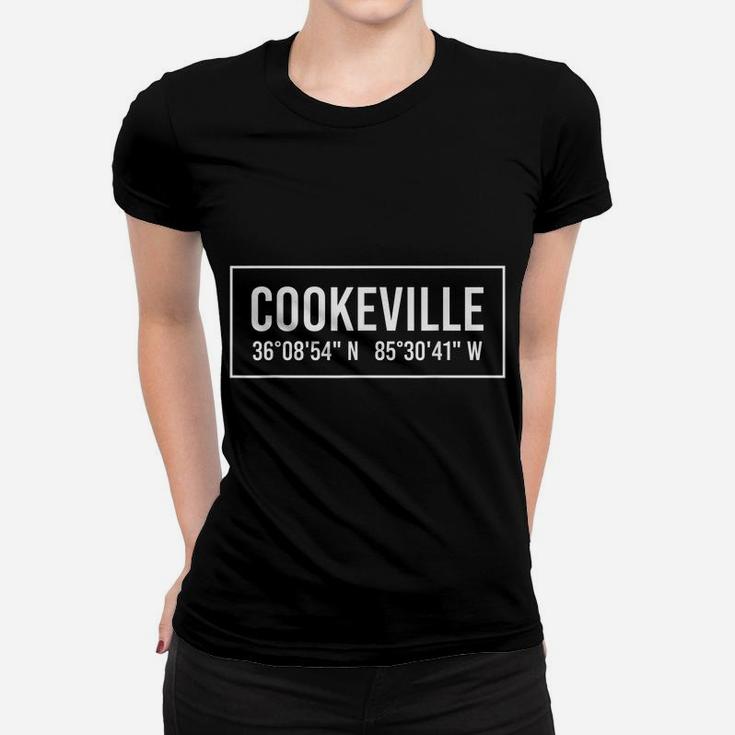 COOKEVILLE TN TENNESSEE Funny City Coordinates Home Gift Women T-shirt