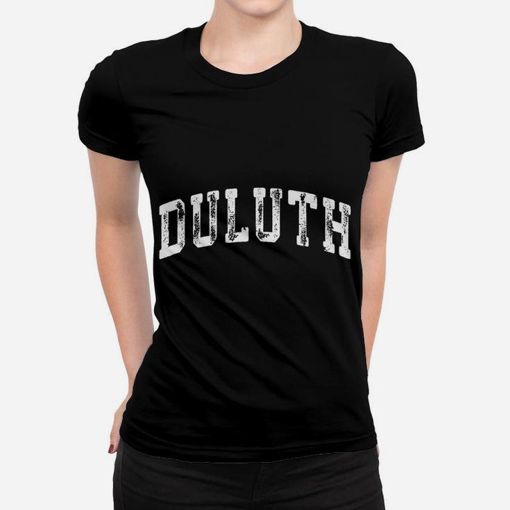 Duluth Minnesota Vintage Nautical Crossed Oars Women T-shirt