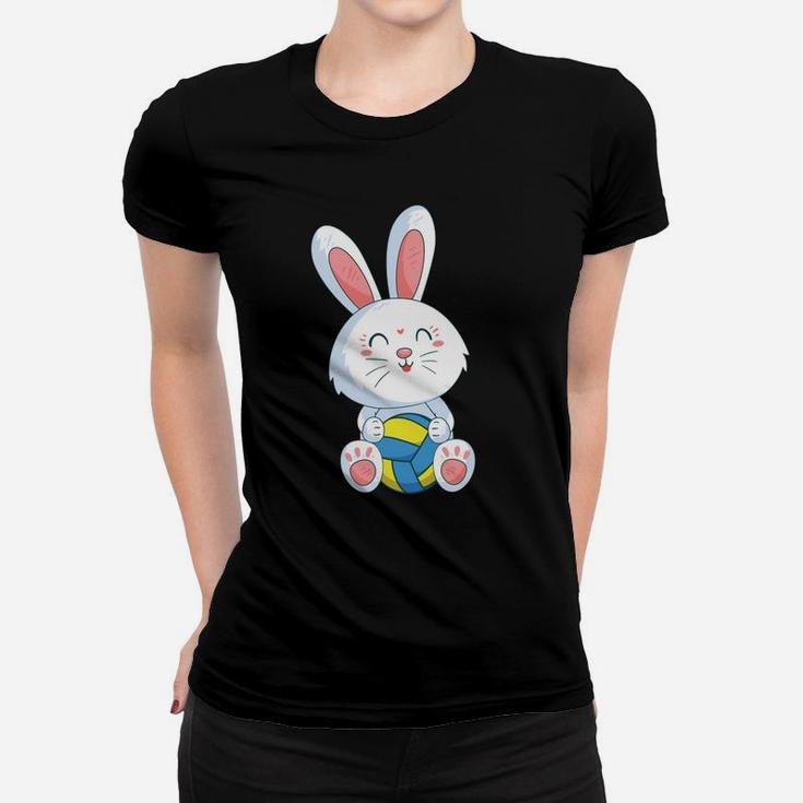 Easter Bunny Volleyball Ball Easter Day For Kids Women T-shirt