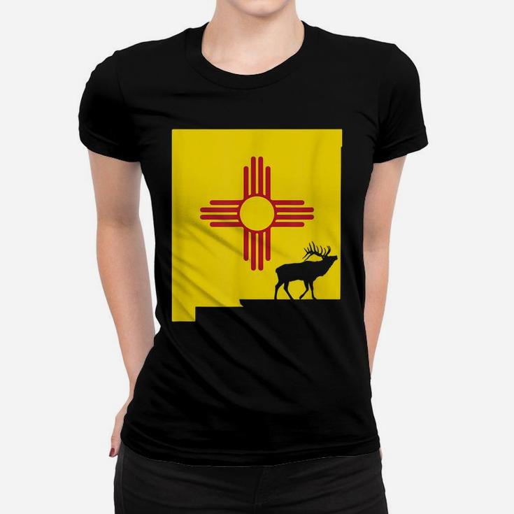 Elk Hunting New Mexico Design Gift For Bow Hunters Women T-shirt