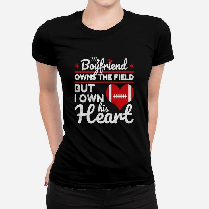 Football Boyfriend T Shirt Girlfriend Gift Women T-shirt