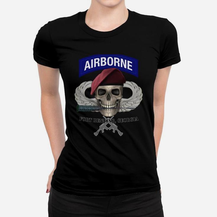 Fort Benning Army Base-Airborne Training-Columbus GA Design Women T-shirt