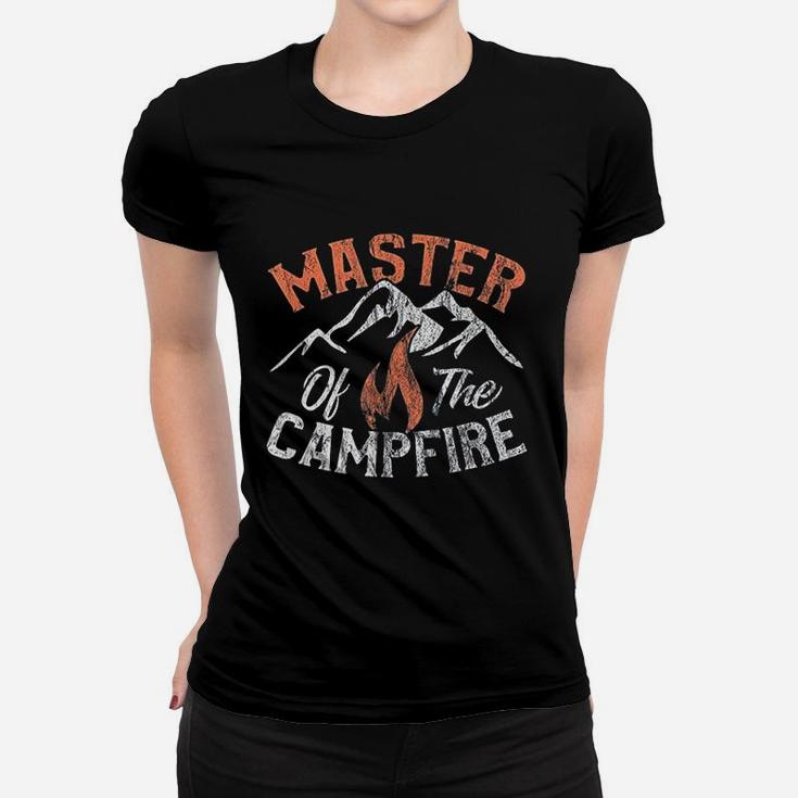 Funny Outdoor Camping Gifts Men Women Master Of Campfire Women T-shirt