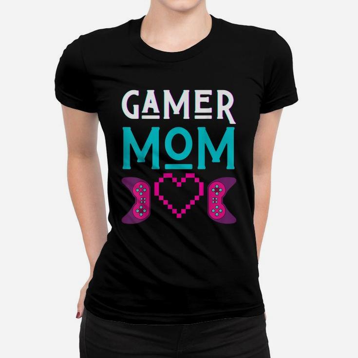 Gamer Mom Plays Video Game Mother Funny Mama Gaming Women Ma Women T-shirt