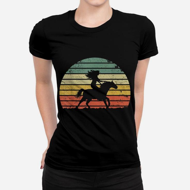 Girl Horse Riding Shirt Vintage Cowgirl Texas Ranch Women T-shirt