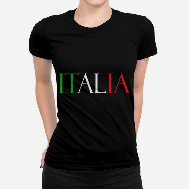 Italia Italy Flag Green White Red Sweatshirt Women T-shirt