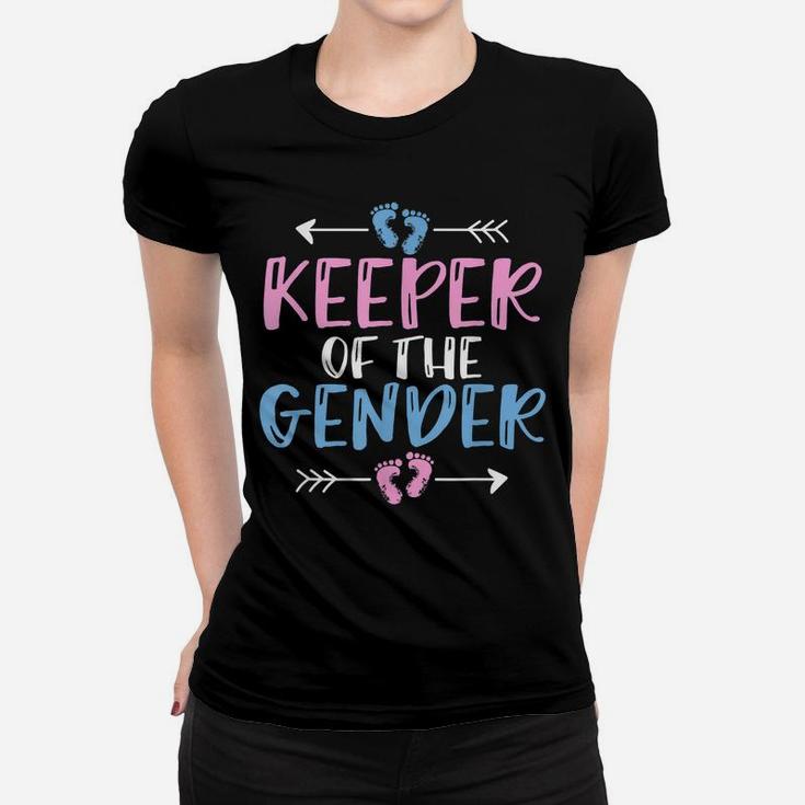 Keeper Of The Gender - Cute Gender Reveal Baby Shower Design Women T-shirt