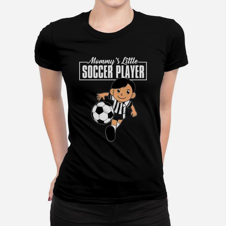 Kids Soccer Boys Mommys Little Soccer Player Tee Women T-shirt