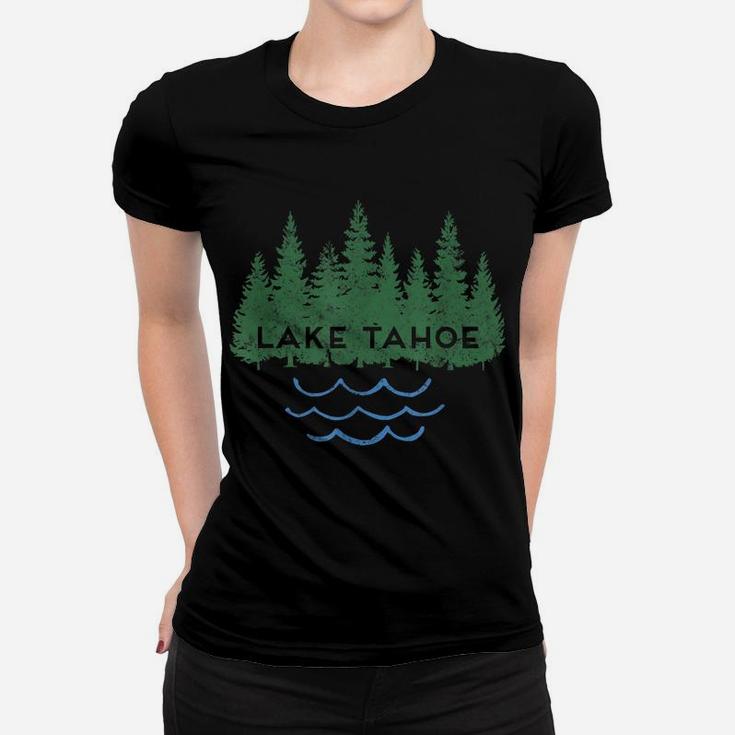 Lake Tahoe California Nevada Outdoor Lake Trees Women T-shirt
