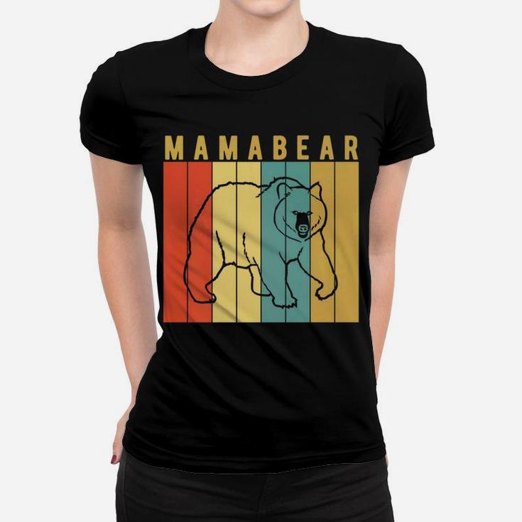 Mama Bear Vintage Retro Class Camping Gift Women T-shirt