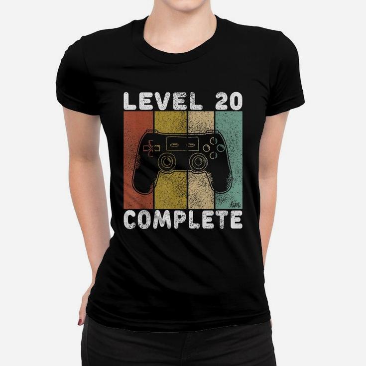 Mens 20Th Birthday Shirt Men Gaming Tshirt Level 20 Complete Women T-shirt