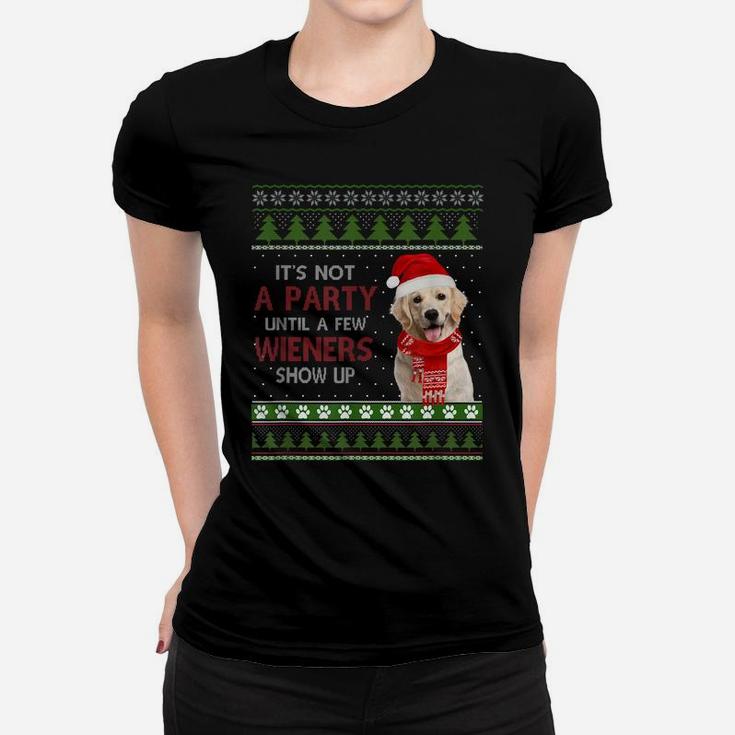 Merry Weiner Christmas Dog Xmas Women T-shirt