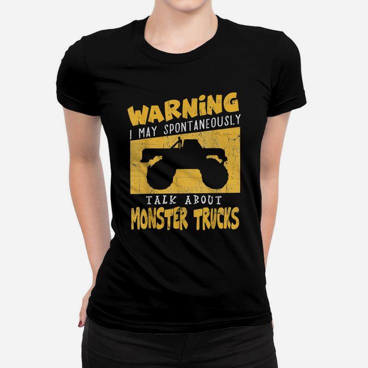 Monster Truck T Shirt Gift For Big Trucks Crushing Car Fans Women T-shirt