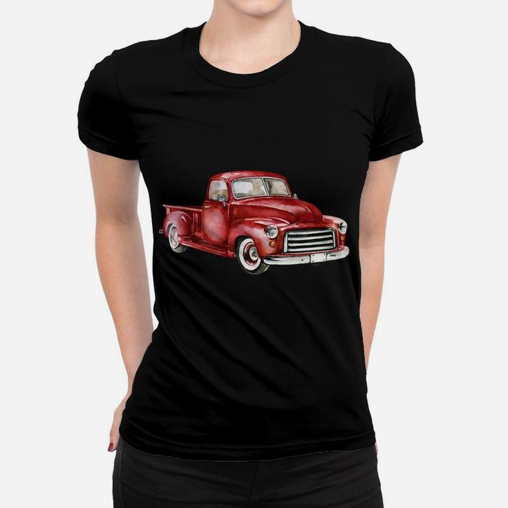 Not Old Just Retro Fun Vintage Red Pick Up Truck Sweatshirt Women T-shirt