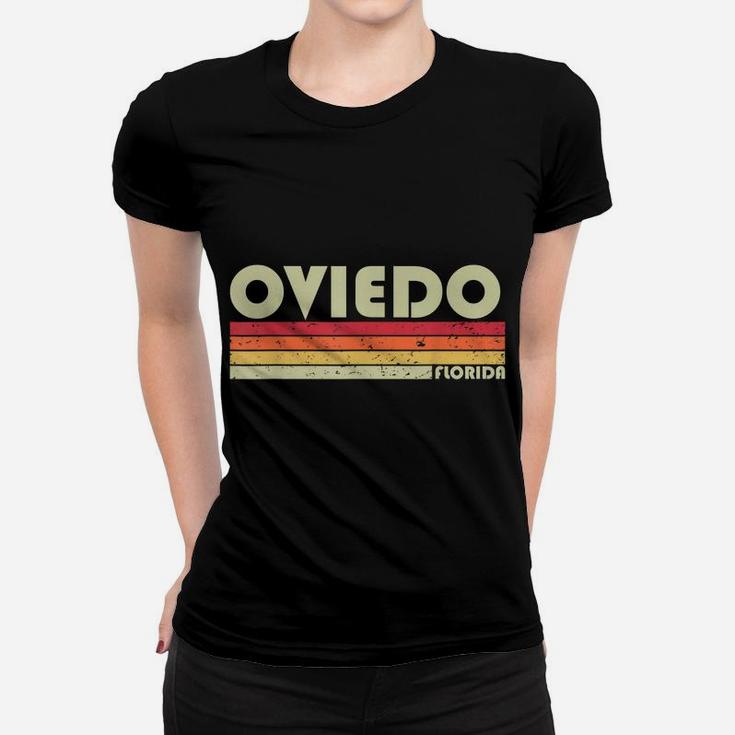 Oviedo Fl Florida Funny City Home Roots Gift Retro 70S 80S Women T-shirt