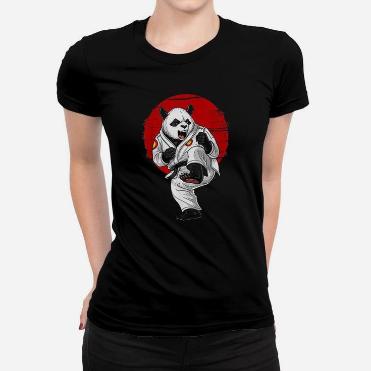 Panda Bear Karate Kickboxing Kung Fu Taekwondo Martial Arts Women T-shirt