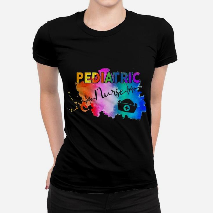 Pediatric Nurse Er Heartbeat, Funny Emergency Nurse ,Er Women T-shirt