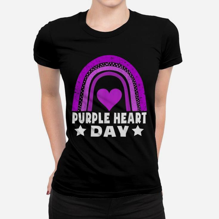 Purple Heart Day Military Us Combat Veteran Women Men Kids Women T-shirt