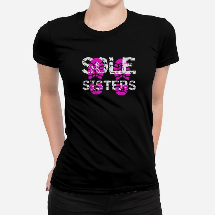 Sole Sisters Girls Hiking Girls Running Boot Prin Women T-shirt