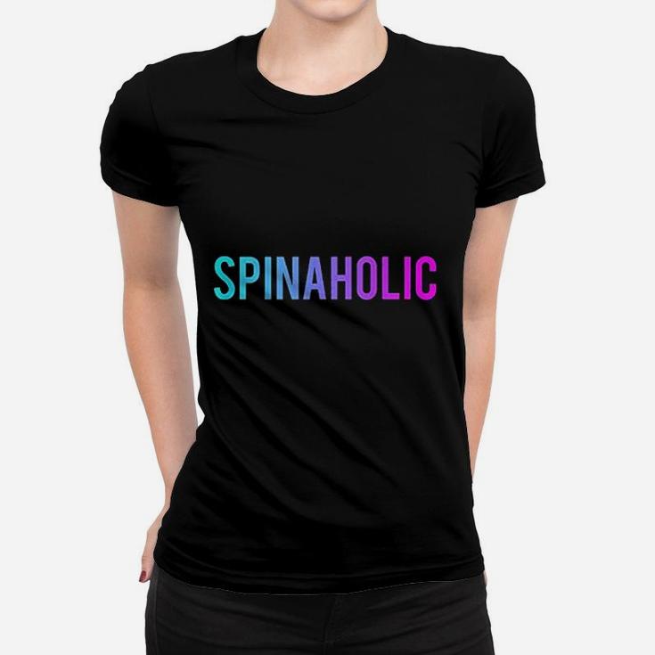 Spinaholic Love Spin Funny Bike Workout Gym Spinning Class Women T-shirt