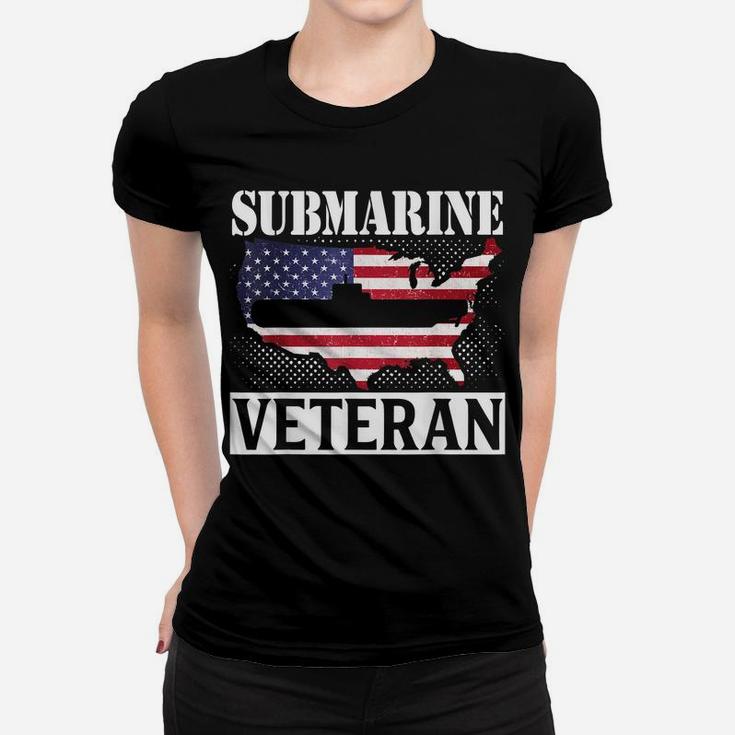 Submarine Veteran Fighting For Freedom Patriot Veterans Day Women T-shirt