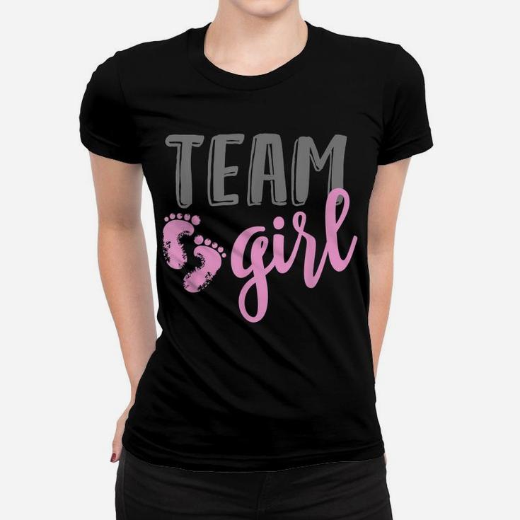 Team Girl Gender Reveal Baby Shower Shirt Women T-shirt
