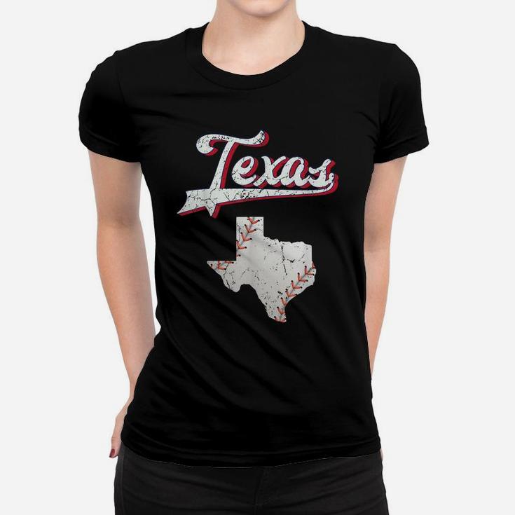 Texas Baseball T Game Day Vintage Ranger Distressed Women T-shirt