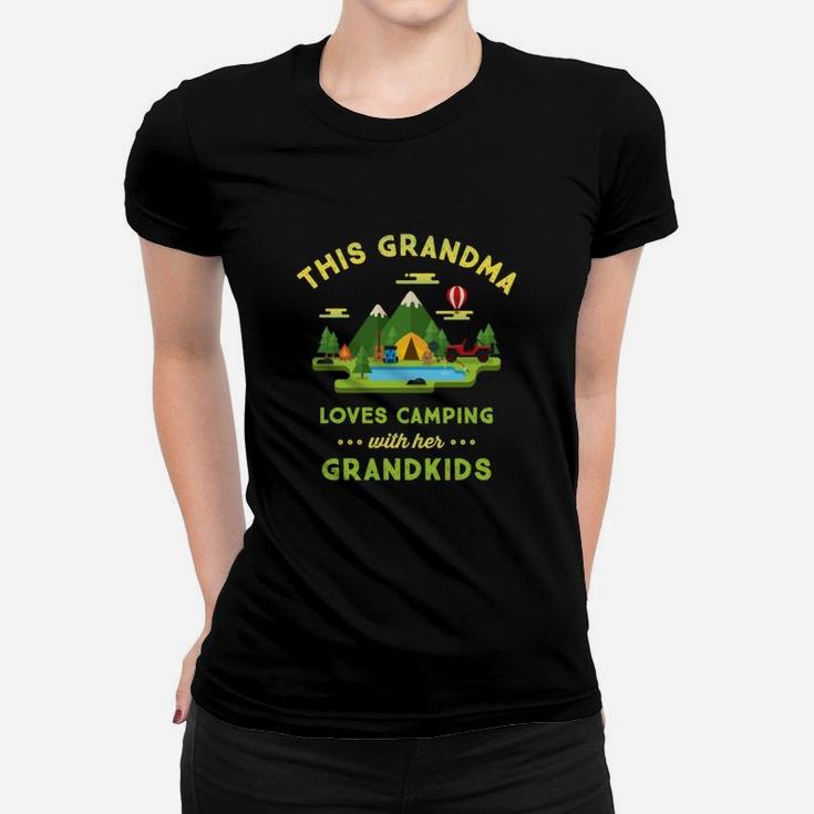 This Grandma Loves Camping With Her Grandkids Women T-shirt