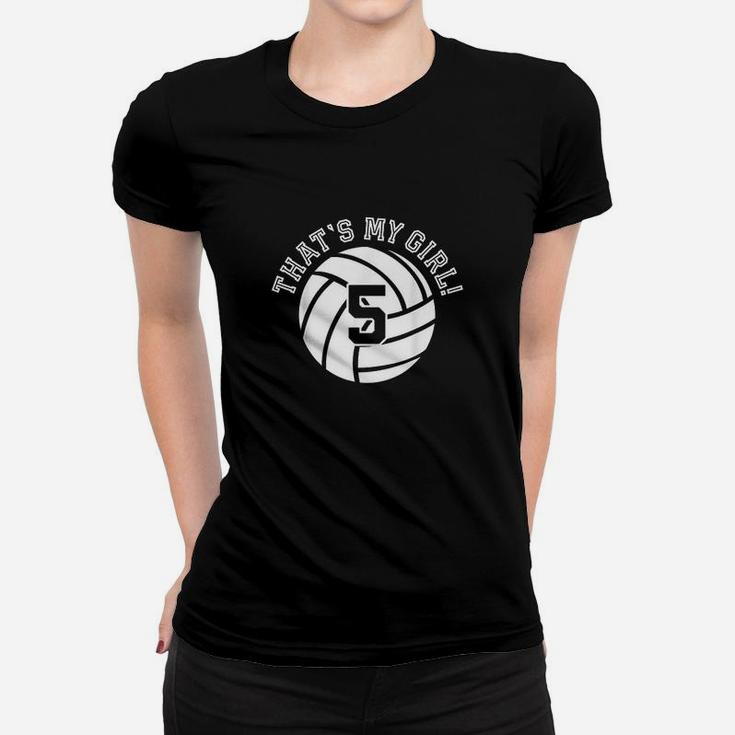 Unique That's My Girl Volleyball Player Mom Or Dad Women T-shirt