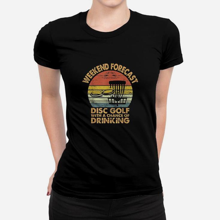 Weekend Forecast Disc Golf Funny Discgolf Gift Father Women T-shirt