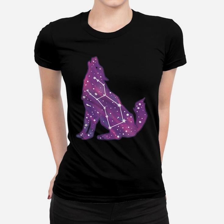 Wolf Constellation Astrophile And Nature Lover Women T-shirt