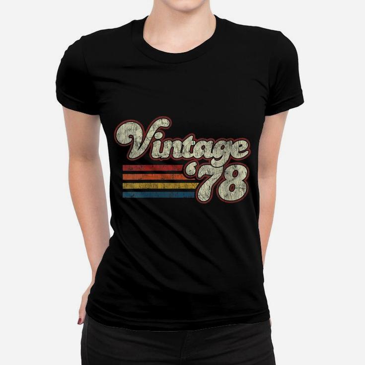 Womens Retro Vintage 1978 41St Birthday Top Women T-shirt