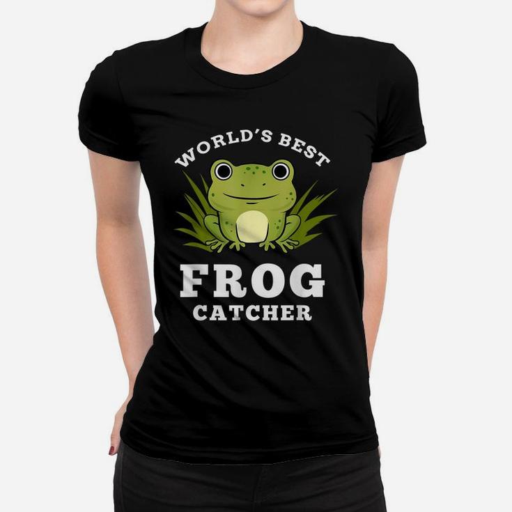 Worlds Best Frog Catcher Frog Hunting Women T-shirt