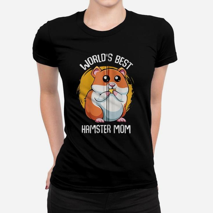 World's Best Hamster Mom Pet Rodent Cute Adorable Animal Zip Hoodie Women T-shirt