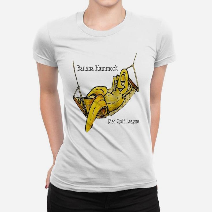 Banana Hammock Disc Golf League THE ORIGINAL Chill Design Raglan Baseball Tee Women T-shirt