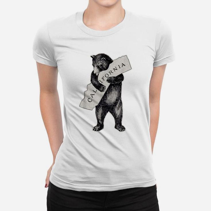 Bear Hug I Love California Shirt Art-Retro Vintage Cali Bear Women T-shirt
