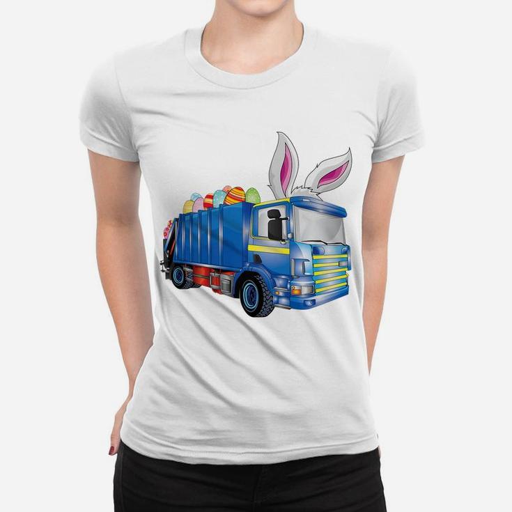 Easter Egg Garbage Truck Shirts Men Boys Easter Bunny Basket Women T-shirt