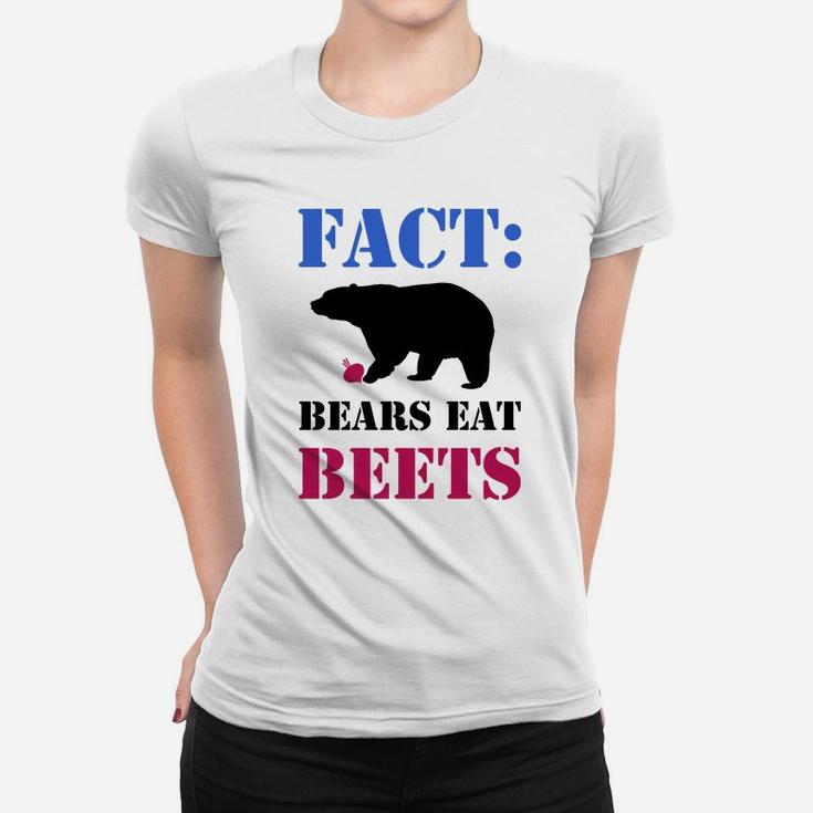 Fact Bears Eat Beets Funny Hiking Camping Animal Tee Women T-shirt