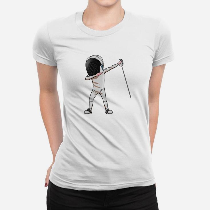 Fencing Dabbing Boy Girl Funny Dab Dance Sports Women T-shirt