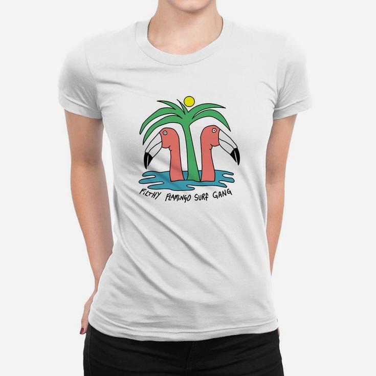 Filthy Flamingo Surf Gang Shirt, T Shirt, Tee Women T-shirt