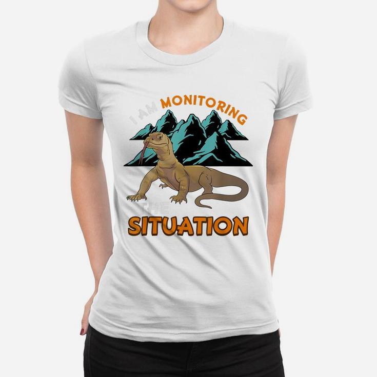 Funny Pet Monitor Lizard Gift Humor Graphic Reptile Women T-shirt